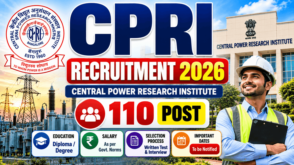 CPRI Recruitment Out 2026