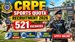 CRPF Sports Quota Vacancy 2026
