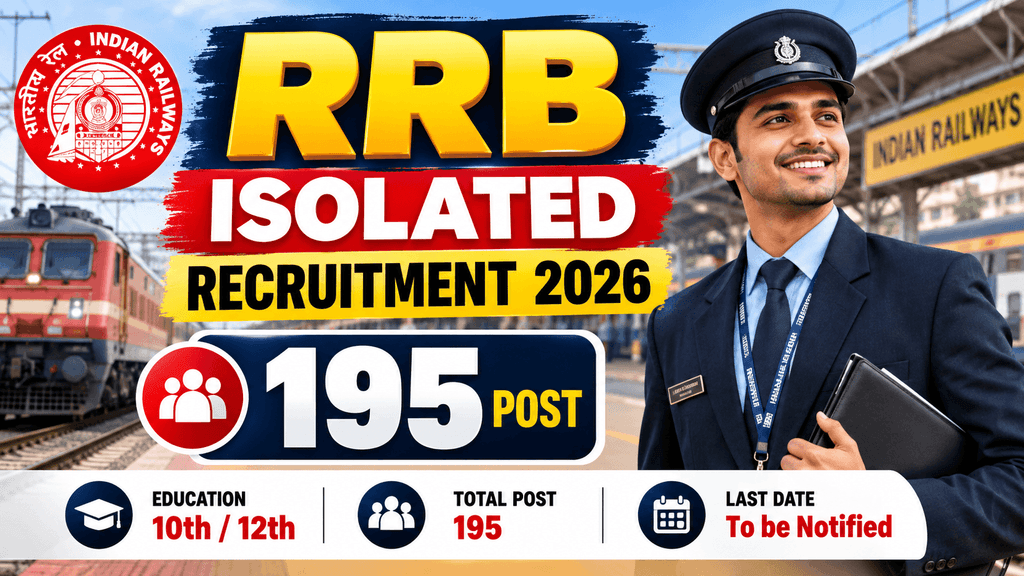 RRB Isolated Recruitment Short Notification out 2026