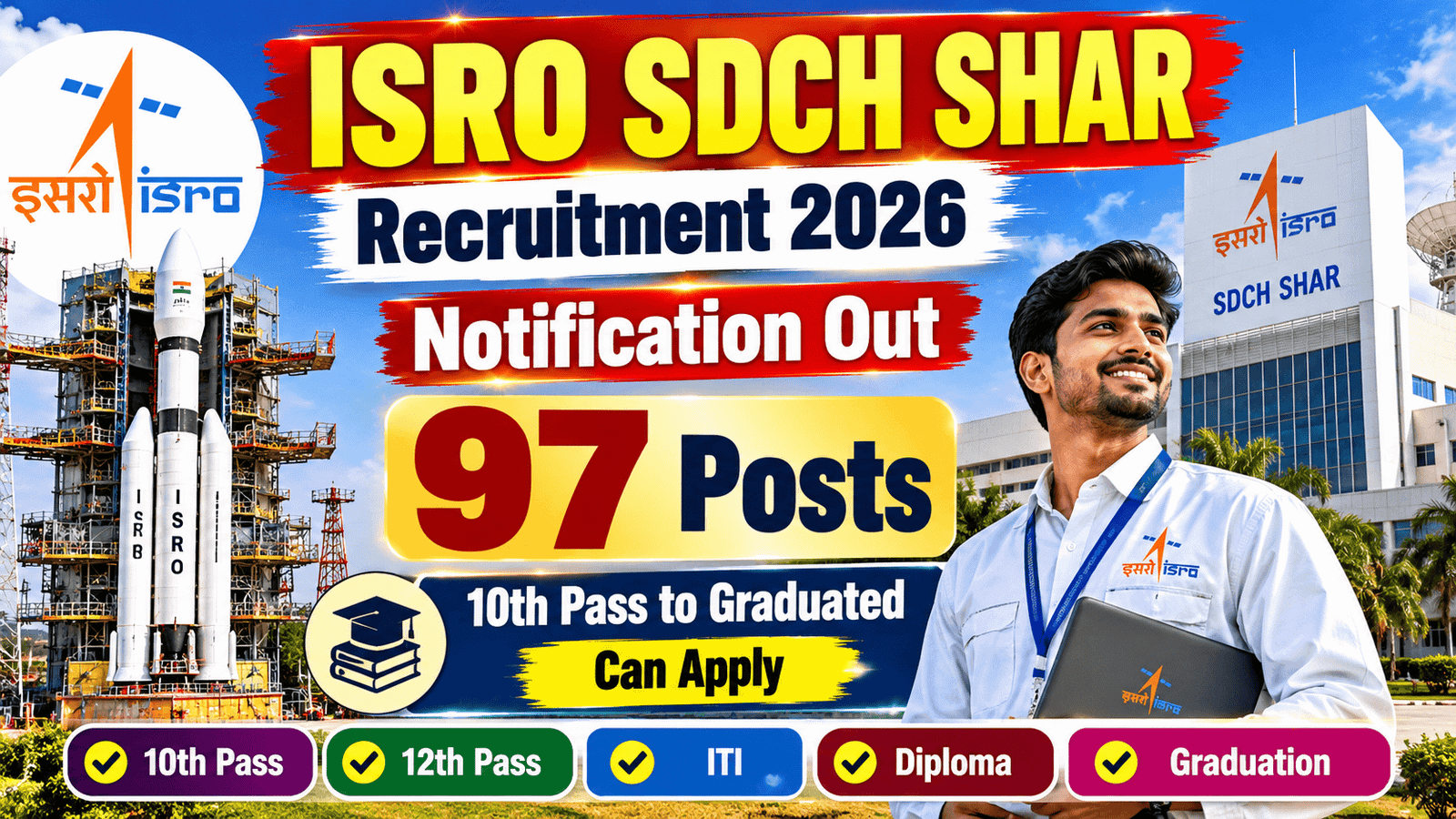 ISRO SDCH SHAR Notification Out 2026: Detailed Information, Salary, Qualification