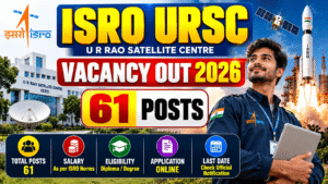 ISRO URSC Vacancy Out 2026: Apply for 61 Positions, Salary, Eligibility