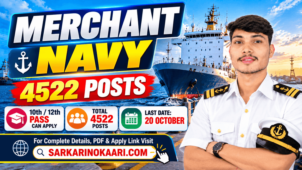 Merchant Navy Recruitment 4522 Post